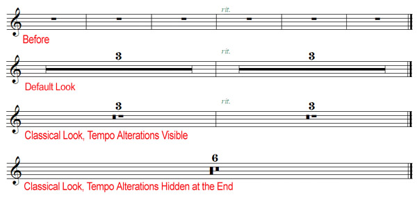 multi measure rest musescore