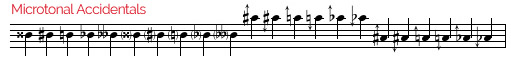 Music Fonts: Microtonal Notation Fonts Music Fonts: Microtonal Notation Fonts