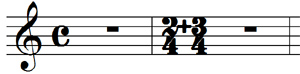 "Plus" symbol baseline doesn't match common time signature baseline